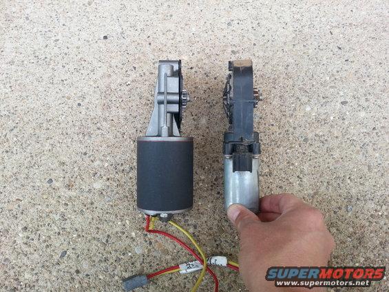 Rear Lift Motor Comparison Picture  - Side View