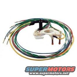 Wiper switch and wiring harness with multicolored wires