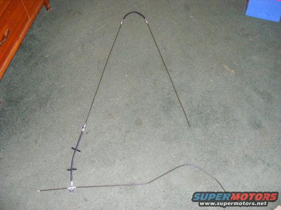 Two brake lines on carpet