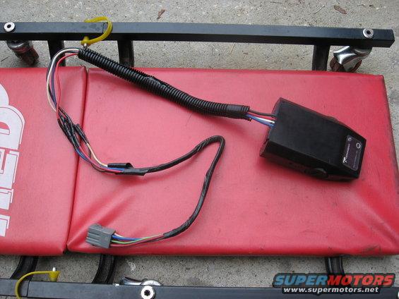 trailer brake controller wiring harness with black box and multiple colored wires
