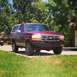 1996 Ford Bronco - This 1996 Ford Bronco is shown from the front, an aftermarket bumper.