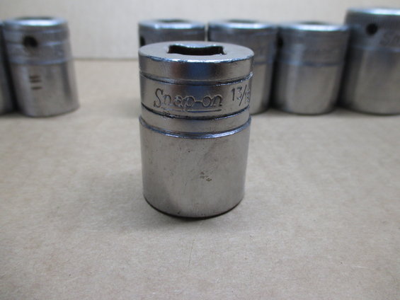 Snap-on socket with 13/16 marking, several other sockets in background