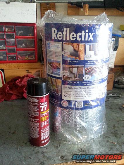 20140623_183128.jpg The old insulation on my evaporator box was falling apart. I had seen people use this Reflectix insulation to cover the box and help insulate it from engine heat. This product along with the 3M adhesive can be found at Lowes. The insulation was about $17 and the adhesive $10.