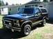 1983 Ford Bronco - This black SUV has a distinctive body style from the early 1980s.