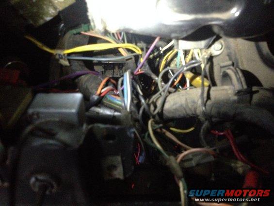Close-up of tangled vehicle wiring harness