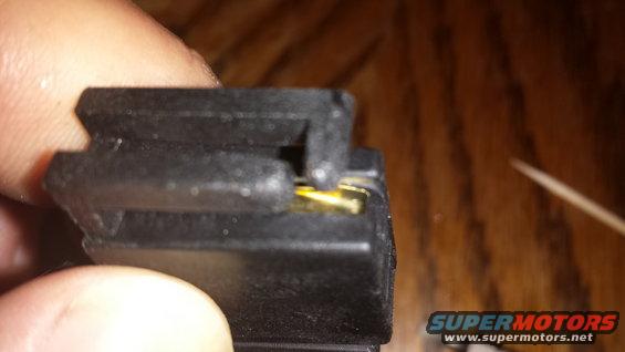 Black plastic electrical connector with gold contacts
