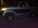 1986 Ford Bronco - This 1986 Ford Bronco is shown from the side at night.