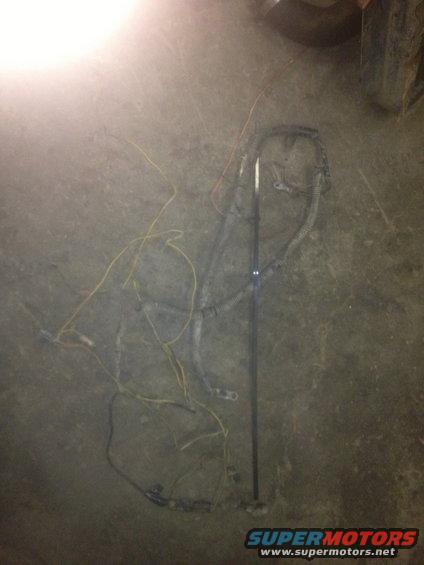 Wiring harness on concrete floor