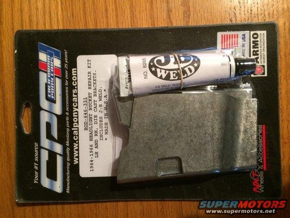1965 Mustang headlight bucket repair kit
