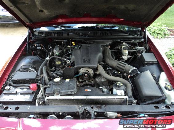 2004 Mercury Grand Marquis engine bay with hood open