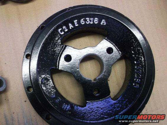 C1AE 6316 A crankshaft pulley, 1963 Ford Galaxie