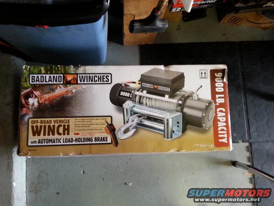 20140704_132214.jpg Harbor Freight had one of their 25% off coupons for the 4th, so I picked up a Badlands 9K winch for just over $240. Not a bad deal.