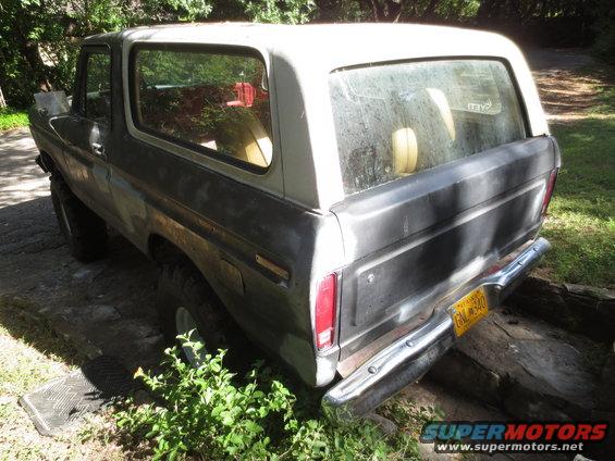 1978 Ford Bronco, rear view, parked outdoors