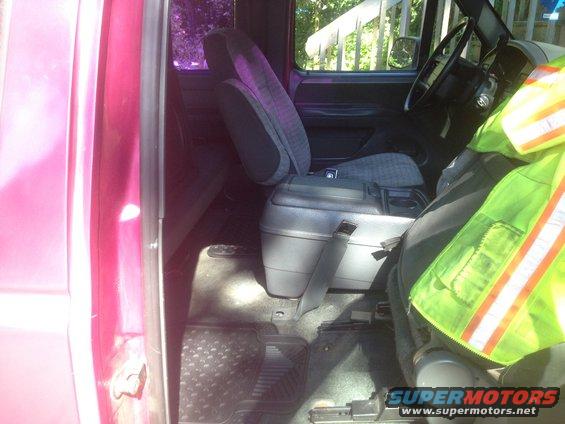1992 Ford F-150 interior showing front seats, center console, and door panel