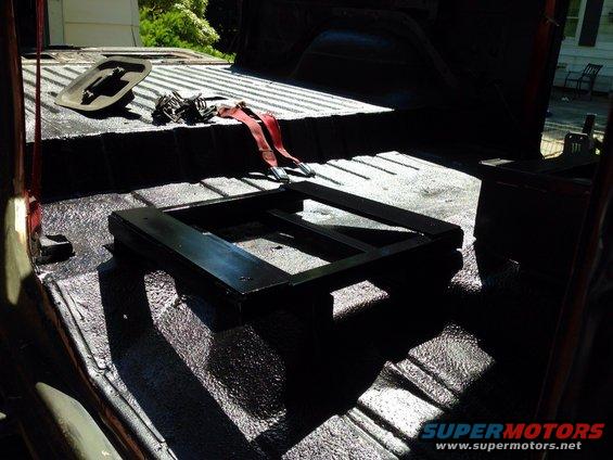 Rewelded and painted the seat brackets