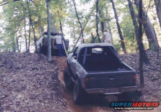 Pulling "Tiny" up Binder Blvd.