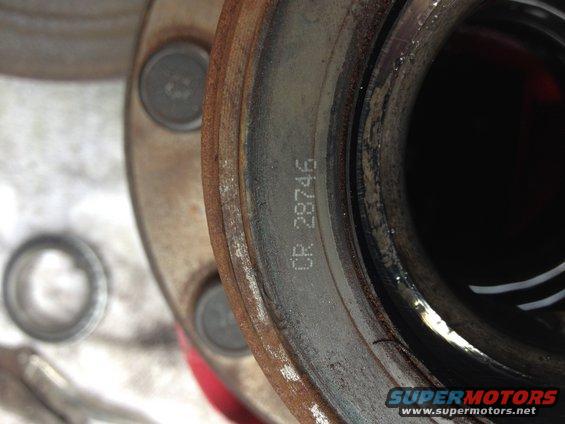 Close-up of a wheel hub assembly with part number CR 28746 stamped on it