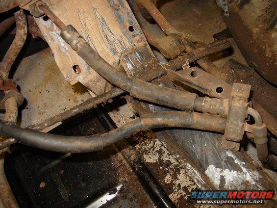 Underbody brake lines and rusty metal components