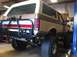 1988 Ford Bronco - This lifted Ford Bronco has a custom rear bumper and spare tire carrier.
