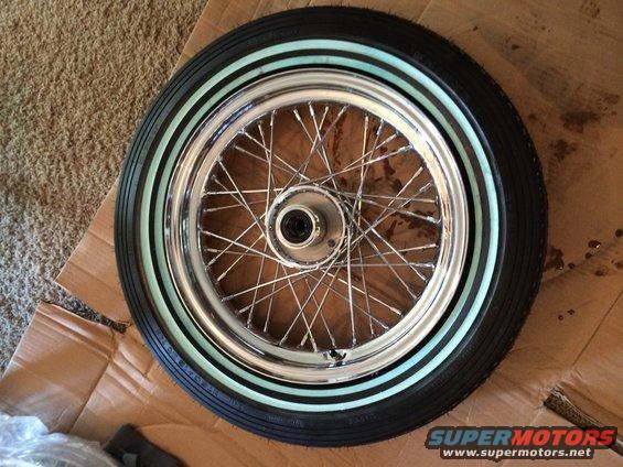 1975 Shovelhead - wheels and tires mated  
