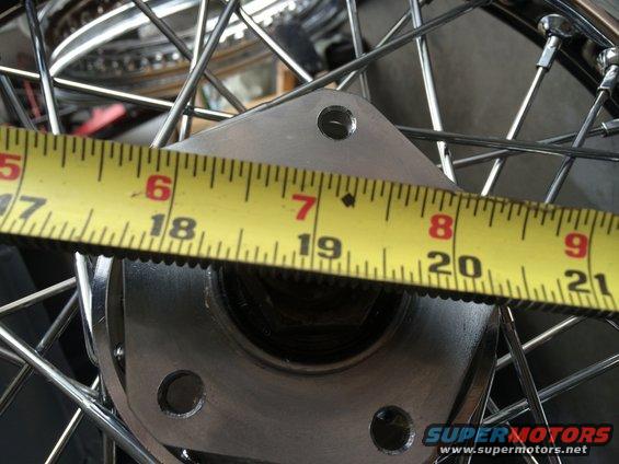 1975 Shovelhead - measuring for front end 

