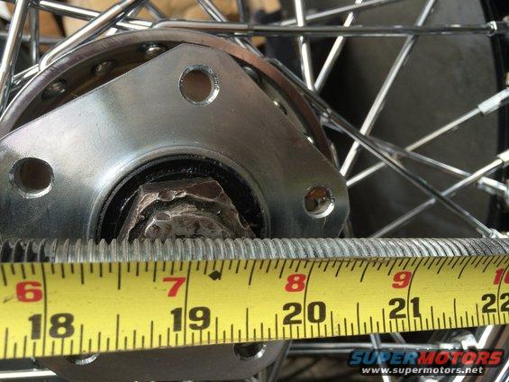 1975 Shovelhead - measuring for front end 
