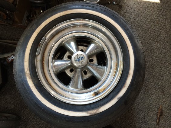 Cragar S/S wheel with whitewall tire