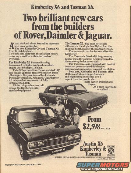 Black Austin Kimberley X6 in a 3/4 front view with family posing. Text reads 'Kimberley X6'