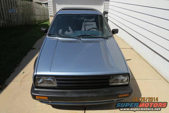 Blue 1990 Volkswagen Jetta front view