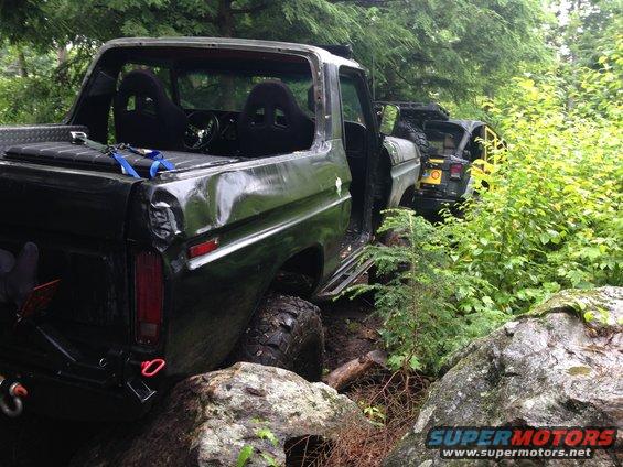Same boulder,  no problem hopping over it