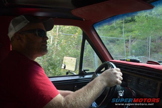 1983 Ford Bronco interior with driver