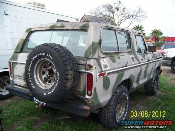 The beginning of the restoration in all of her camo glory