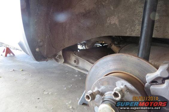 1985 Volkswagen GTI rear suspension and brake rotor