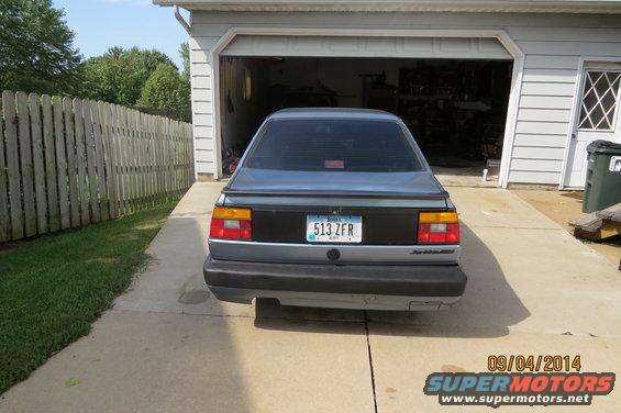 1990 Volkswagen Jetta rear view, license plate 513 ZFR