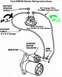 1988 Ford F-250 - This diagram illustrates the wiring instructions for a Ford PMGR starter, detailing the connections for the battery positive cable and star…