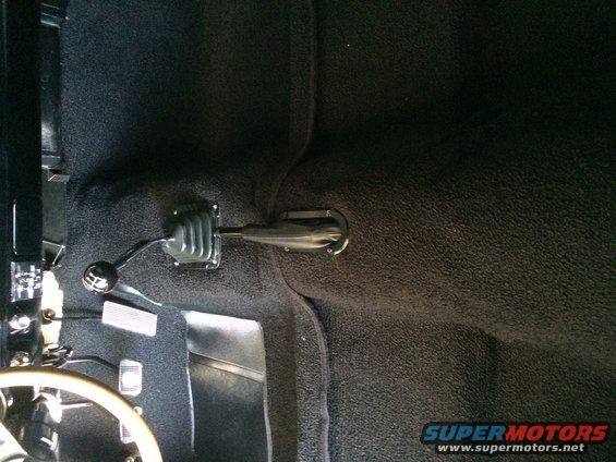 1965 Mustang AAC Black 80/20 install with T5 hurst shifter and Lokar center mount emergency brake