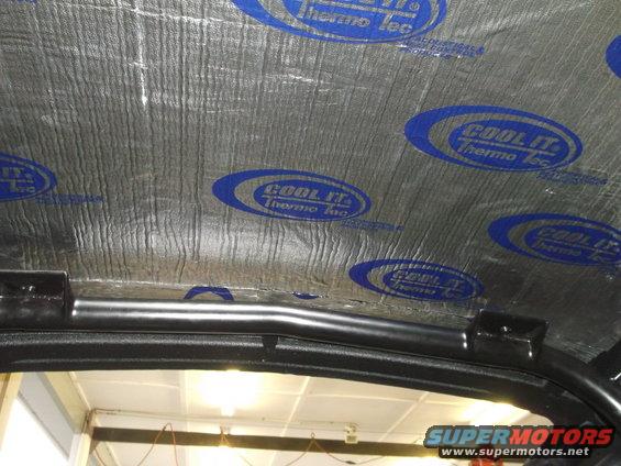 Insulated roof & Shelby rollbar.