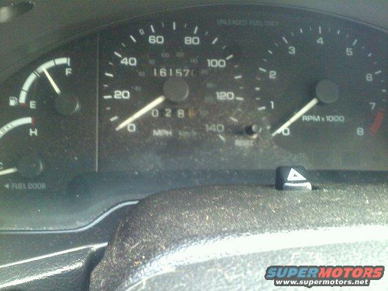 Speedometer reads 0, odometer shows 161570 miles, and tachometer is at 0 RPM