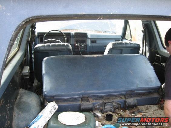 Moer view of the crap, but the interior isn't that bad as far as the seats go...