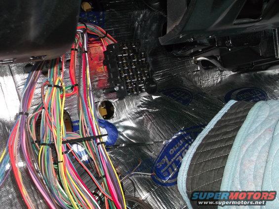 Starting the wiring job.