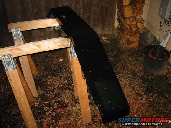 Mucb better...  Lots of sanding and a few coats of black paint.  