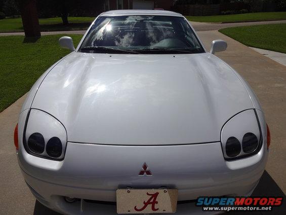 White 1995 Mitsubishi 3000GT front view with Alabama license plate