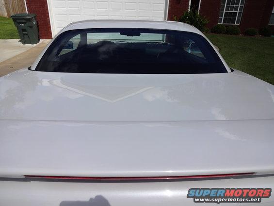 1995 Mitsubishi 3000GT rear view, white paint, red accent light bar