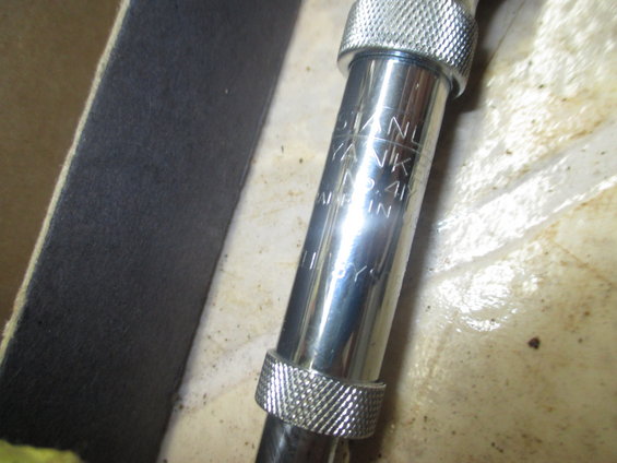 Close-up of a Stanley "Yank" ratchet with "NO. 41Y" and "MADE IN U.S.A." visible