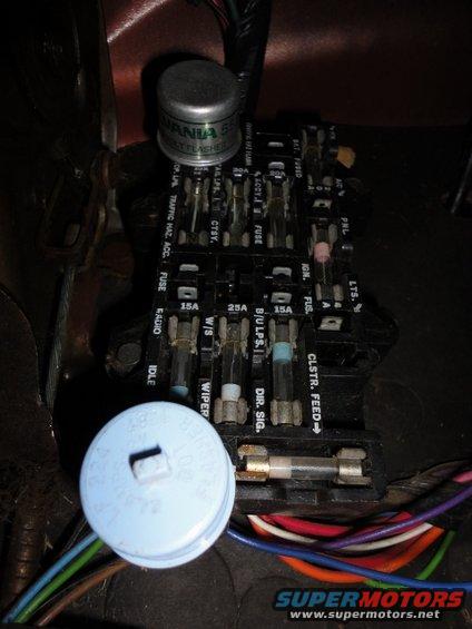 Turn signal flasher transplanted onto fuse panel (search begins for a 552 flasher to replace the original 224 so I can have turn signal lights and hazard lights with a trailer)