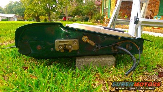 Green tailgate latch mechanism with wiring