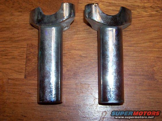 Pair of chrome handlebars risers