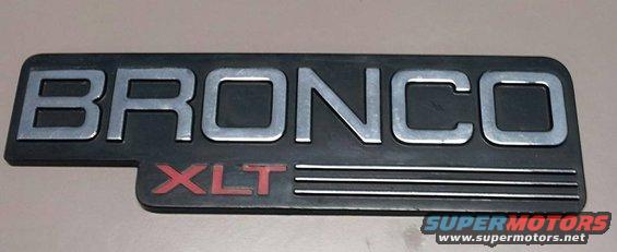 Fender Emblem from a 92-96 Bronco XLT