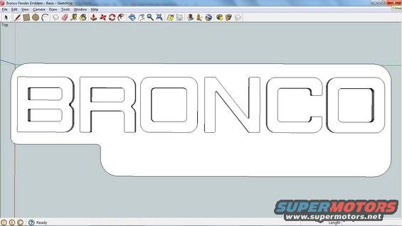 Basic no-flair Bronco Emblem
