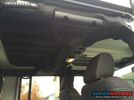 center-panel-side-view.jpg 2014 Jeep JK Unlimited Rubicon Rugged Ridge Headliner Insulation 
